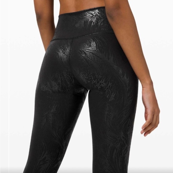 NWOT Lululemon SE Wunder Under High-Rise Tight 28" *Shine Acclimatize Black Foil - Picture 3 of 6